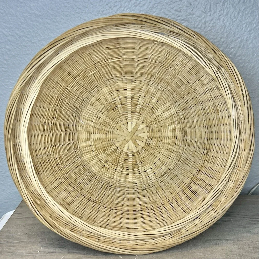Vintage Handwoven Wicker Basket 5